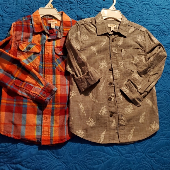 Boys Cat & Jack Shirts Sz 6/7 - Picture 1 of 3